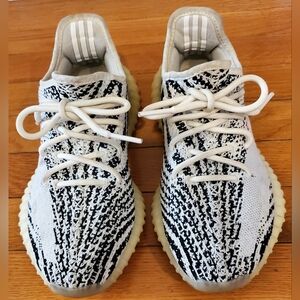 Adidas Black and White Patterned Sneakers